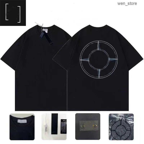 Stone New Design Is land Polo all'ingrosso Moda T-shirt Uomo Cotone pesante Soild Abbigliamento uomo Maniche corte 19 KL5B