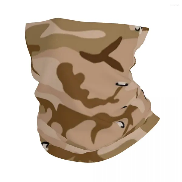 Sciarpe Desert Brown Camouflage Bandana Copricollo Camo Passamontagna Maschera Sciarpa Copricapo multifunzionale Equitazione Unisex Adulto Inverno