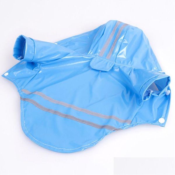 Hundebekleidung Haustierkleidung Outdoor-Welpen Haustiere Regenmantel S-XL Wasserdichte Jacke mit Kapuze Regenmantel PU reflektierend für Hunde Katzen Appa Drop Deli DHRV2