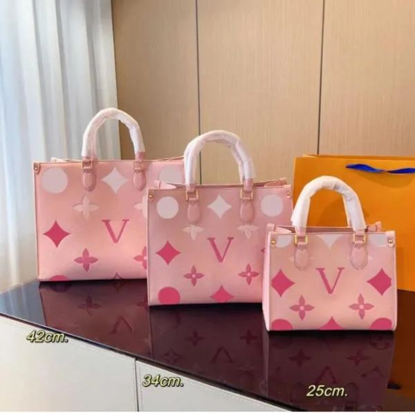 Mulheres de luxo sacos moda compras impresso bolsas designer alta qualidade tote flor em relevo rosa clássico bolsa ombro embreagem senhoras121