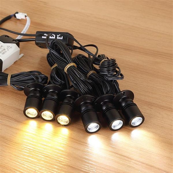 Conexão em série 6-10W Mini LED Spotlight Small LED Lamp para exibição Grupo de lâmpadas de estação de exibição Easy Instalação249p289q