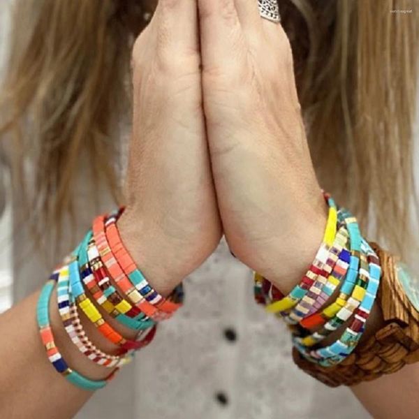 Bracciale da donna Strand 2023 con perline di riso a doppio foro. Bohemian Trend Instagram Summer Tierra Beads Miyuki String Accessori per gioielli