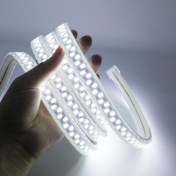 Strips Wasserdichter 220V LED-Streifen SMD 5730 180LEDs/m 1M-10M Super helles flexibles Licht für Indoor Outdoor LightingLED