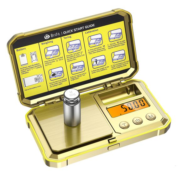 Ferramentas de medição Escala de jóias digitais 200g 001g escalas de bolso com 50g de calibração em escala inteligente eletrônica para pesagem profissional 230422