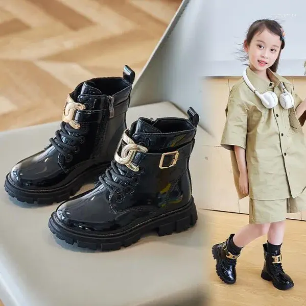 Stivali caldi per ragazze neve autunno inverno bambini alta moda pelle scamosciata gomma morbida piattaforma scarpe sportive sneakers per bambini