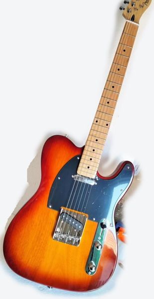 Nuovo classico stile Tele in mogano tramonto manico per chitarra elettrica in acero spedizione veloce