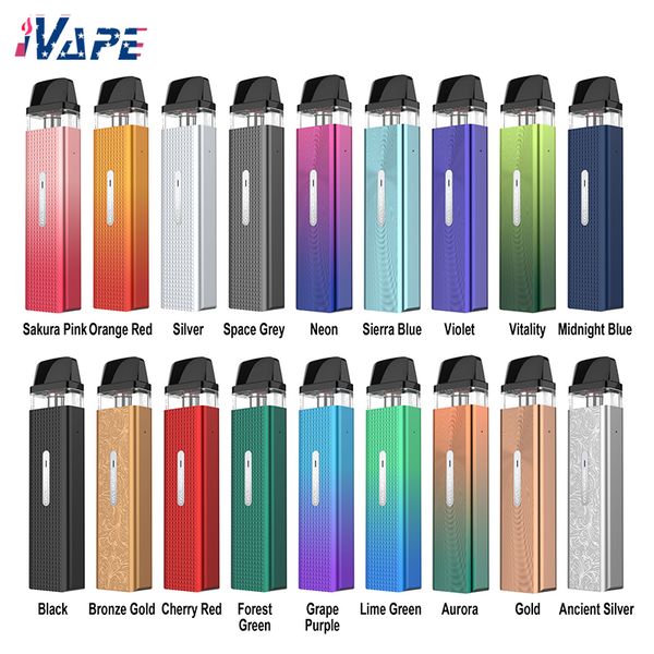 Vaporesso Xros Mini Pod Sistemi E-Cigarette Kit1000mAH 2.0ml 1.2ohm SSS Sızıntıya Dayanıklı Kartuş Kumshell Üst Doldurma Slip Olmayan Tasarım Xros Kartuşları ile Uyumlu