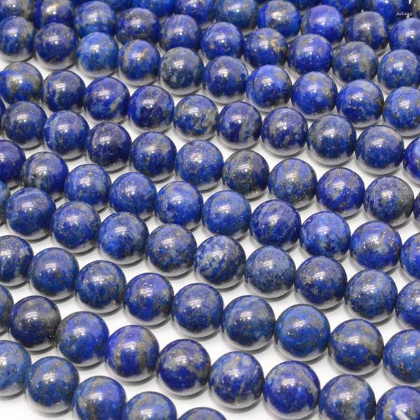 Gevşek taşlar doğal lapis lazuli yuvarlak boncuklar 8.5mm-8.8mm koyu renk