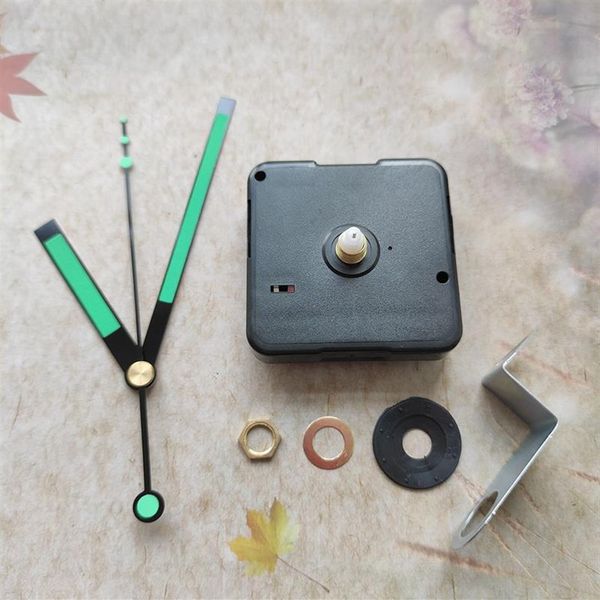 Hochwertige 10 Sets 12 mm Schaft Silent Sweep Clock Mechanism für Wall Watch DIY Repair Kits mit Hanger2897
