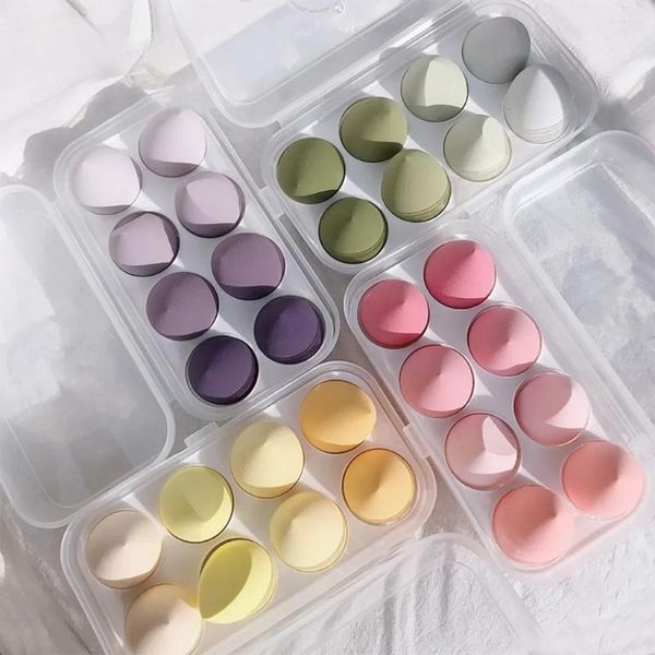 Esponjas de maquiagem 4/8pcs Esponja Blender Beauty Egg Cosmetic Puff Soft Foundation Powder Mulheres Make Up Acessórios Ferramentas