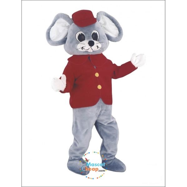 Costumi della mascotte del topo del circo di Hallowee Vestito da festa di Natale in fantasia Vestito da personaggio Vestito per adulti Abbigliamento a tema pubblicitario di Carnevale di Pasqua