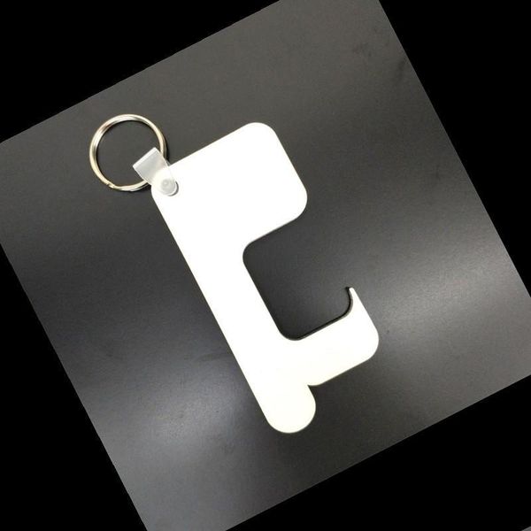 Pressione Ferramenta de elevador sublimação Chave em branco Chavenizante de fivela branca DIY Keychain Home Outdoor 73x32mm portátil 0 86bd g2 dh4li