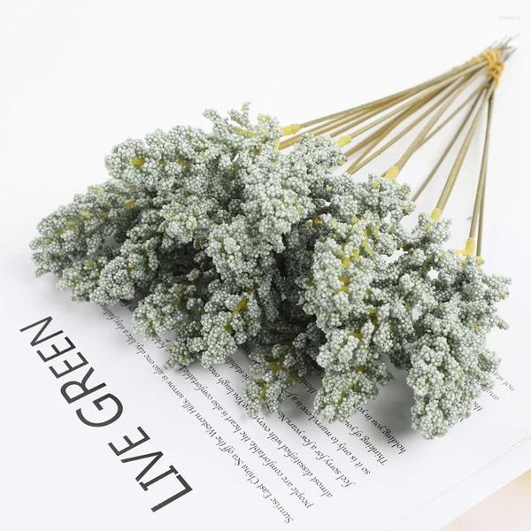 Dekorative Blumen PE Lavendel Bouquet Material Manuelle Diy Vasen Für Zuhause Künstliche Blume Großhandel Pflanze Wand Dekoration