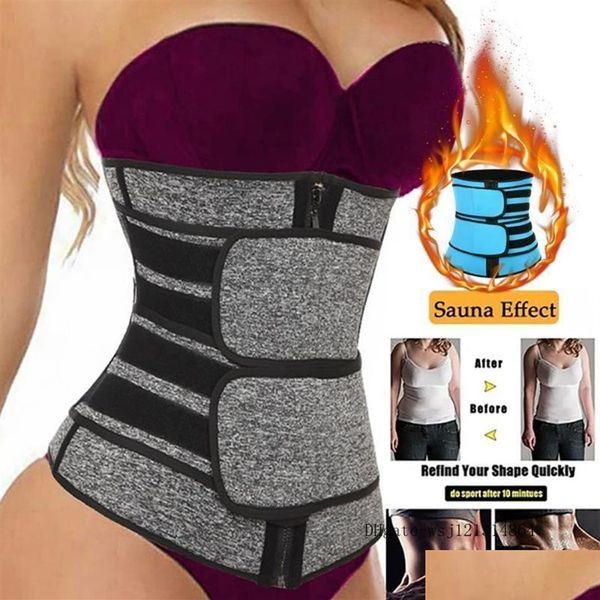 Cintura Apoio Trainer Mulheres Slimming Bainha Tummy Reduzindo Shapewear Barriga Shapers Sweat Body Shaper Sauna Corset Workout Trimmer Be Dhg8R