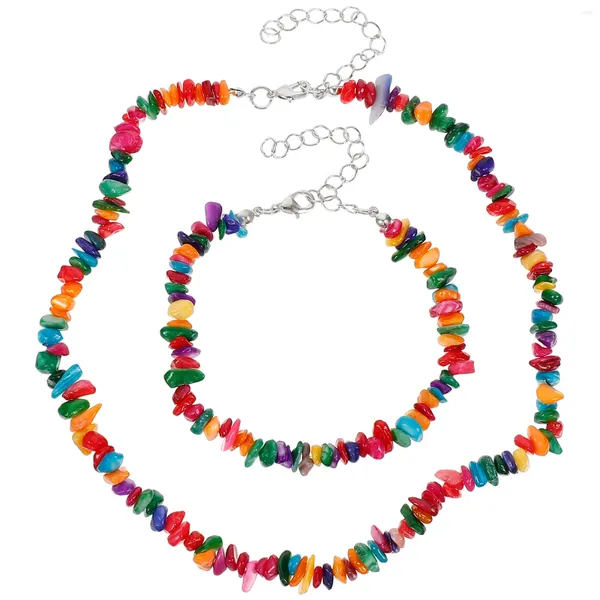 Ожерелья с подвесками, ожерелье для йоги, браслет Miss Girls, пляжные женские украшения из натурального камня макадам