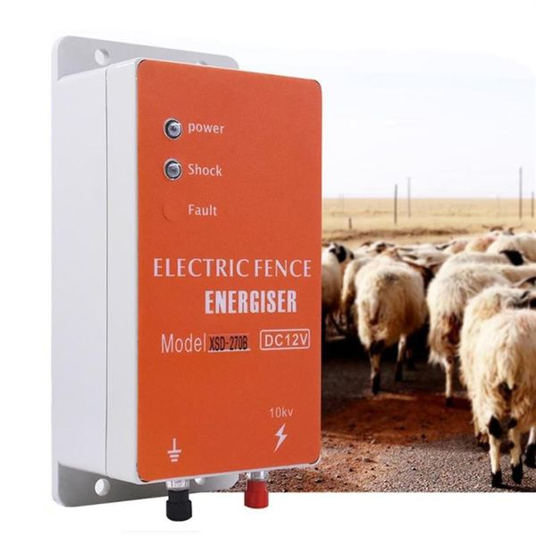 Esgrima portões de treliça 10km cerca elétrica carregador solar controlador animal cavalo gado aves fazenda pastor alerta gado to214x