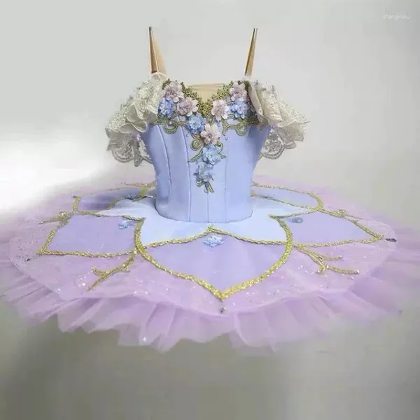 Bühnenkleidung Elegantes professionelles Ballett-Tutu Erwachsenes Kind Ballerina-Kleid Mädchen Kinderkleidung Schwan Halloween-Tanzkostüm für Frauen