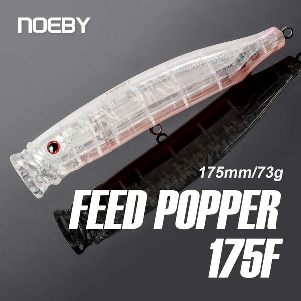 Iscas de iscas noeby alimento Popper 175mm 73g Lures de pesca Popper Popper Wobbler Isca dura artificial para atum Big Game Amberjack Fishing Lures 230421