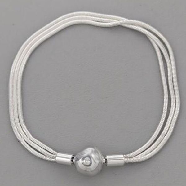 Autêntica prata esterlina 925 Pandora Moments Corrente Pulseira Momentos Momentos Pedra de nascimento para ajuste Encantos Pulseiras Joias 599338C00