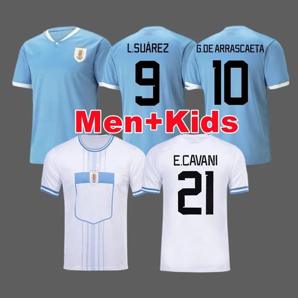 2023America Soccer Jerseys Uruguai Soccer Jersey 22 23 L.SUAREZ E.CAVANI N.DE LA CRUZ National Team Camisa G.DE ARRASCAETA F.VALVERDE R.ARAUJO R.BENTANCUR Futebol