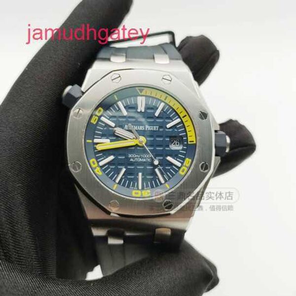 Ap Swiss Luxury Watch Royal Oak Offshore Series 15710st Oo A027ca.01 Часы Quarter Yellow 42 Мужские часы 20 Полный набор