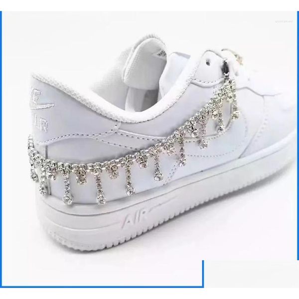 Cavigliere Cavigliere Moda Lusso Strass Ciondolo Catena per scarpe Accessori decorativi Stivali da donna in metallo Consegna a goccia di gioielli Jewe Dhl5M