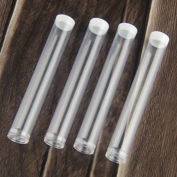 100pcs cartuchos vape embalagens contêineres de plástico tubo embalagens transparentes para cartucho aberto cigarros eletrônicos tanque de óleo de cera vazio