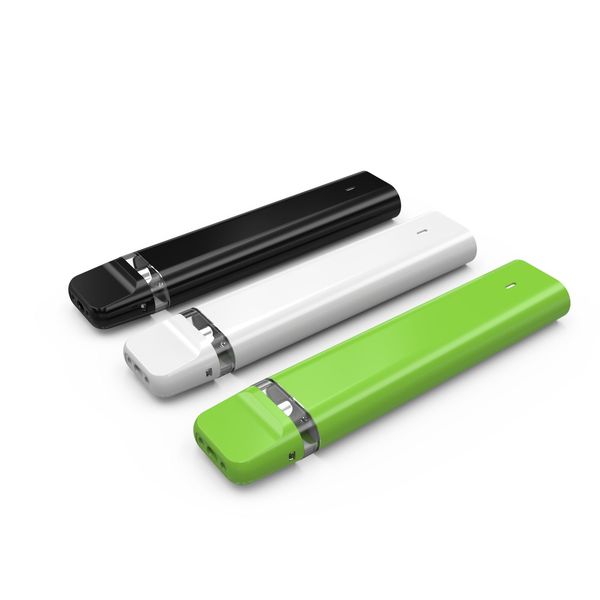 E-cigarros descartáveis Pod Dispositivo Vazio 1ML Vazio Wape Pen Pods Recarregável Vapes Bateria Grosso Óleo D8 D9 Sabores Personalizados Marca Live Resin Soul Shaman KKE Verde