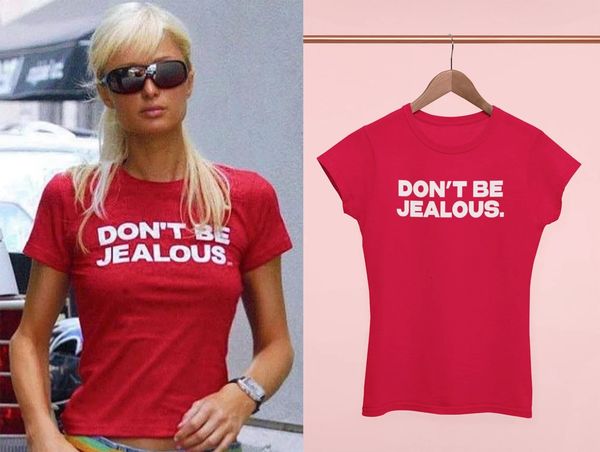 Maglietta da donna Sugarbaby Dont Be Jealous Maglietta grafica divertente Moda Donna Cotton t Ladies Slogan Tee Shirt Drop 230421