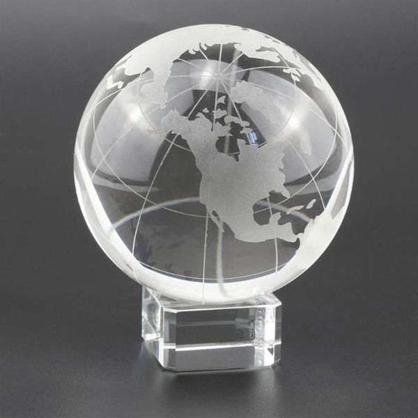 Articoli di novità K9 Cristallo Vetro Terra Modello Pografia Lente Sfera Regalo di Natale creativo Decorazione per l'home office Sfera 80mm Globo con Sta206q