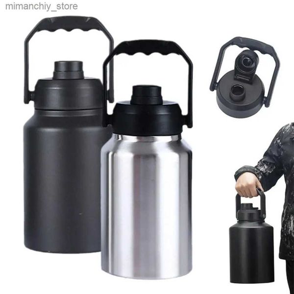 Wasserflasche 2/3 L Thermal Bott Outdoor Klettern Camping Sport Vakuumflasche Doub Portab Stainss Steel Thermosbecher Große Kapazität Q231122