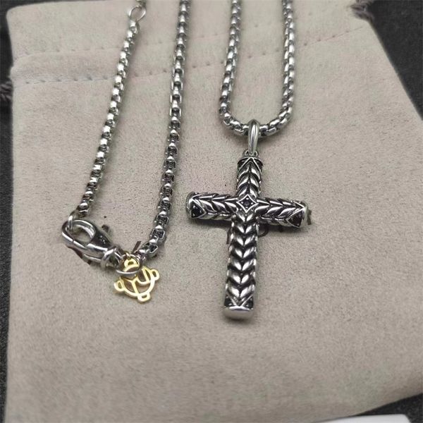 925 Sterling Silver Cross Designer Dy Dy Dy crania Testa del cranio Set di girasole in oro diamante Dy Womens Fashi