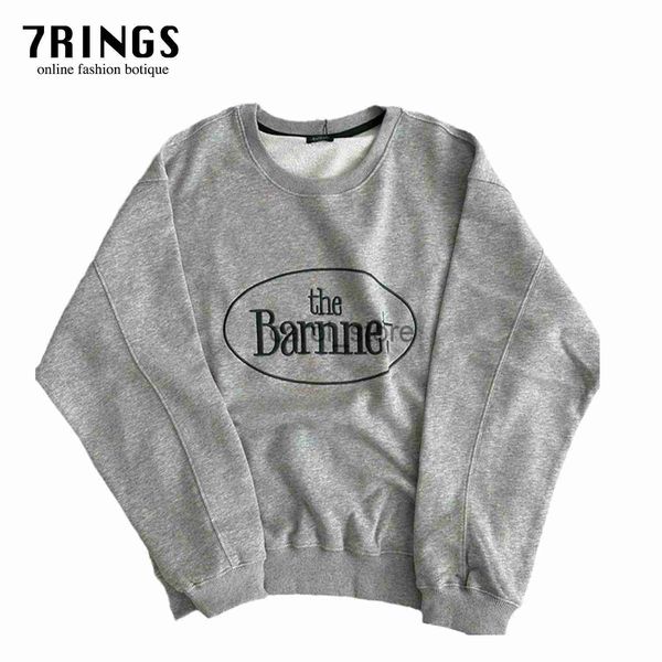 Erkek Hoodies Sweatshirts 7rings Sonbahar Kış Kış Minimal Temiz Uyumlu Büyük Boyu Sweatshirtler Kadınlar için UNISEX Nakış T-Shirt Vintage Moda Stili J231121