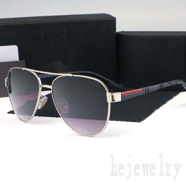 Designer-Sonnenbrille für Damen, Pilotenbrille, Herren, oval, Retro-Unisex, Damen, Street-Hip-Hop-Stil, Lünette, Homme, mit schwarzem Rahmen mit markanten Buchstaben PJ024 B23