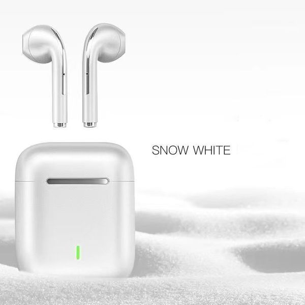 J18 TWS Fones de ouvido sem fio Fones de ouvido de toque inteligente Dual Bass, alta qualidade de som, baixo atraso para jogos esportivos Fones de ouvido Bluetooth universais