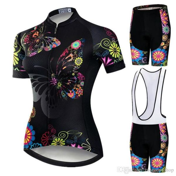 Borboleta 2022 pro conjunto de camisa de ciclismo feminino proteam mountain bike roupas anti-uv bicicleta wear manga curta ciclismo roupas2820