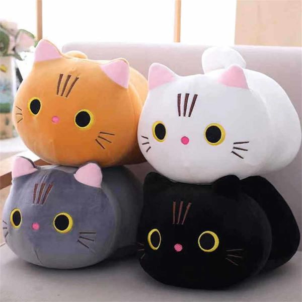 Peluche gatto cartone animato Kawaii simpatico gatto morbido peluche cuscino giocattolo per regali