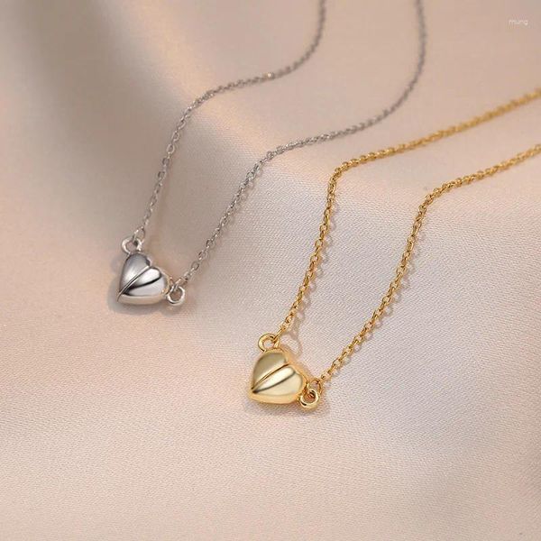 Anhänger Halsketten 2023 Halskette Damen Sweet Love Iron Absorber Stone kann separat getragen werden, modisch, einfach, leicht und luxuriös