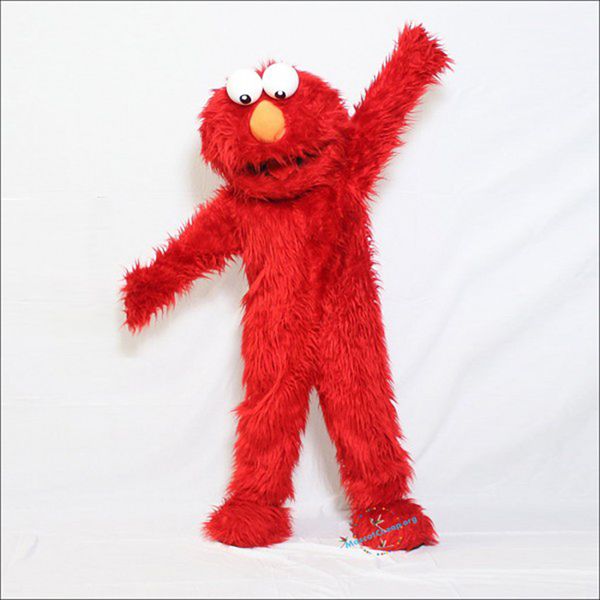 Hallowee Elmo Peluche Mostro Rosso Costumi della mascotte Abito da festa di Natale Abito da personaggio Abito da adulto Taglia Carnevale Pasqua Pubblicità a tema Abbigliamento