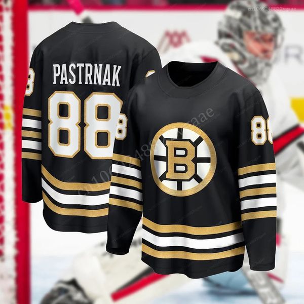 Andere Sportartikel American Hockey Jersey Boston City Damen Herren Langarm Pullover Hoodie Sweatshirt BruinsS Pastrnak 100. Jubiläum 231122