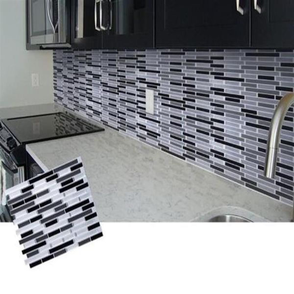 Mosaik selbstklebende Fliesen Backsplash Wandaufkleber Badezimmer Küche Home Decor DIY W4257T