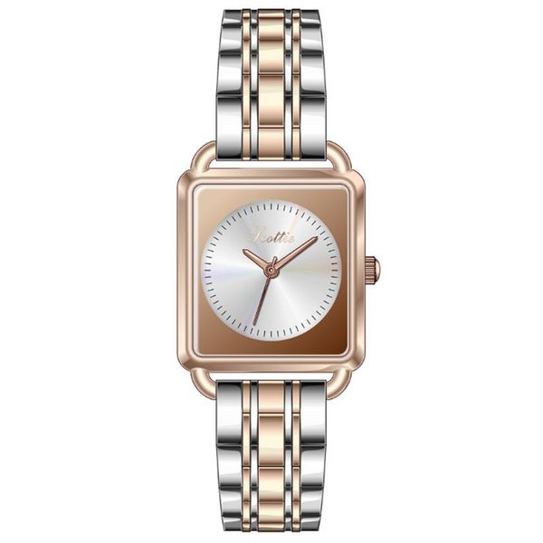 Scottie Brand 24 26 мм прямоугольник Grace Grace Girls Watch Quartz Womens Watch MultyColor Choice группы из нержавеющей стали Goddess Beristw260W