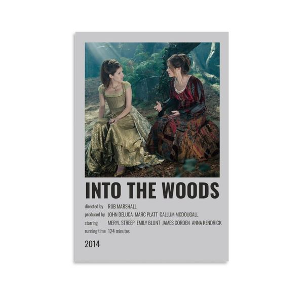 Pannello Appeso Poster Verticale INTO THE WOODS ----- Stephen Sondheim Wall Art Canvas Doth Posters