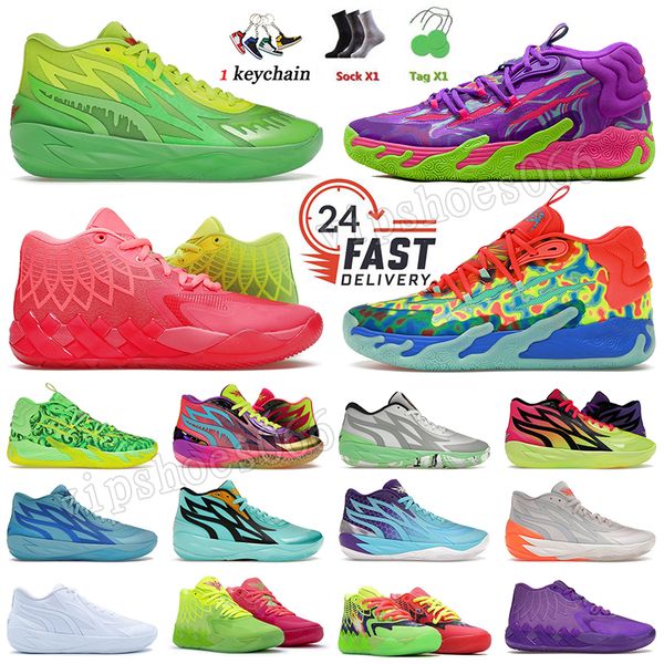 Scarpe da basket Lamelo Ball OG Melo MB.03 Sneakers originali Nickelodeon Slime Toxic Rick e Morty GutterMelo FOREVER RARE Uomo Donna Lemelo MB.02 MB.01 Scarpe da ginnastica 36-46