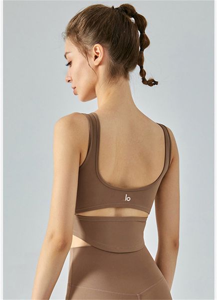 Yoga kıyafeti al kadın spor sütyen üstleri cew boyun incelik tank yelek Kıta dostu egzersiz nefesli siyahsız hızlı kuru üst kadın