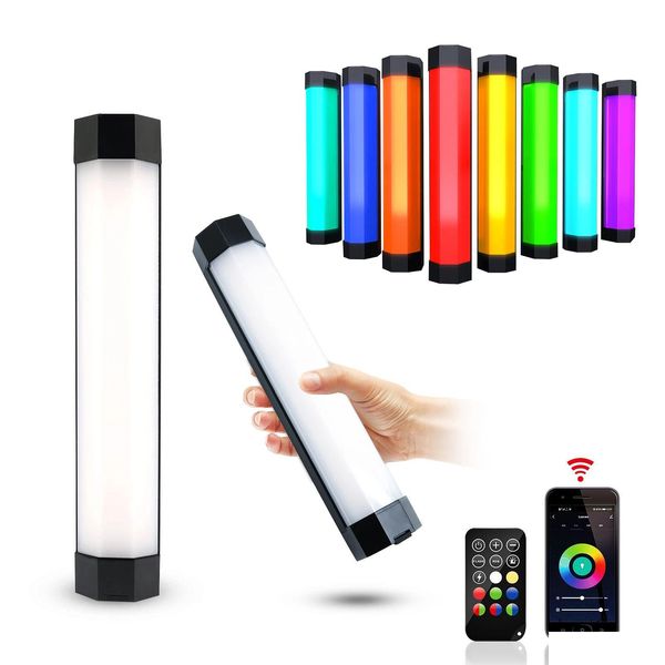 Blitzköpfe Luxceo P200 IP67 Regenfeste RGB-Röhre Eingebauter Batteriemagnet mit App-Steuerung LED-Videoleuchte für Studio P O Produkt Lighti Dhxyo