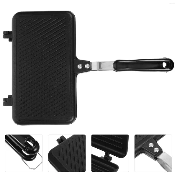 Padelle Padella Panino Tostapane Grill Maker Macchina per la colazione Cucina Waffle Piccolo antiaderente