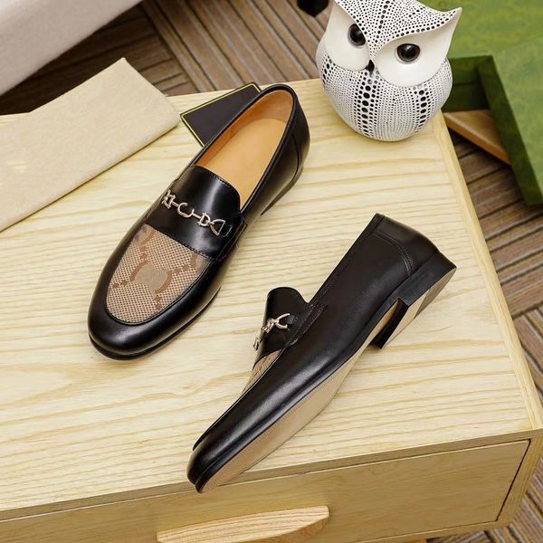 Lüks İtalyan Erkekler Elbise Ayakkabı 2023 Oxford Orijinal Deri Mokasen Kahverengi Siyah Erkekler Tasarımcı Soafers ayakkabı erkekler klasik yüksek kaliteli evlilik ayakkabıları 06