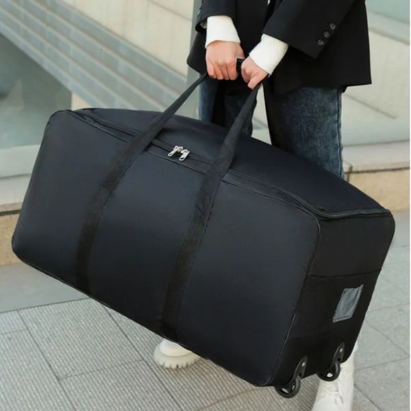 Seesäcke, große Kapazität, faltbare Reisetasche auf Rädern, Luftfrachtpaket, hohe Kapazität, Aufbewahrungsgepäck, Handtasche 231122