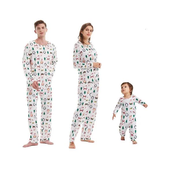 Família combinando roupas natal família combinando pijamas conjunto mãe filha pai filho família pijamas papai noel árvore de natal toppants 231121